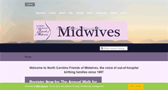 Desktop Screenshot of northcarolinafriendsofmidwives.org